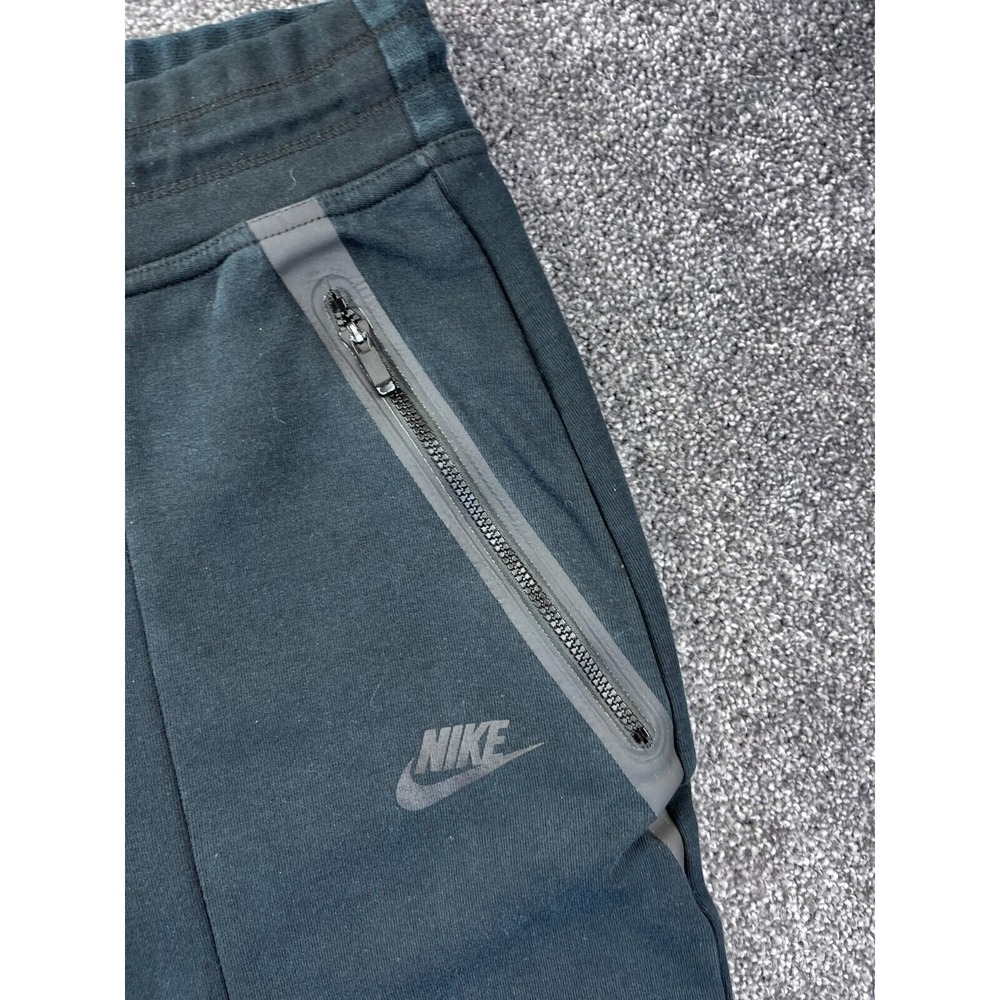 Nike Sweatpants Women Medium Capri Wide Leg Sportswear Tech Fleece Pant‎ Black - Picture 3 of 13